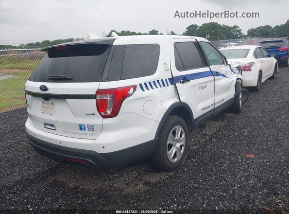 1FM5K8AR0HGC07921 2017 FORD UTILITY POLICE INTERCEPTOR Белый Задняя правая четверть