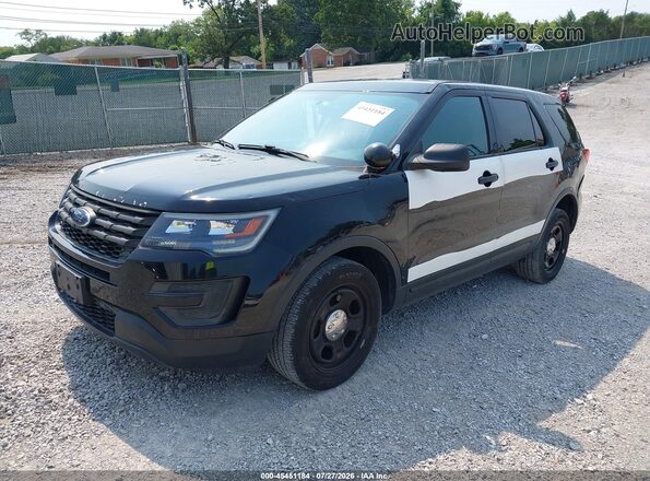 1FM5K8AR1JGB12404 2018 FORD POLICE INTERCEPTOR Black Front left