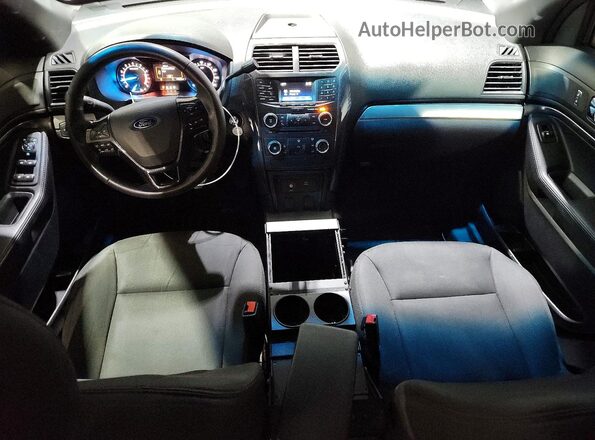 1FM5K8AR2JGC17758 2018 FORD EXPLORER Black Dashboard view
