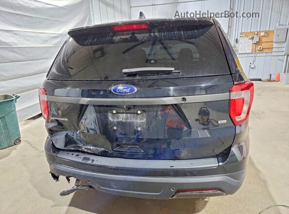 1FM5K8AR2JGC17758 2018 FORD EXPLORER Black Rear view