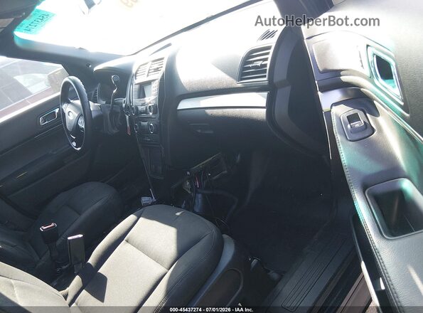 1FM5K8AR3GGD16467 2016 FORD EXPLORER Black წინა სალონის ხედი