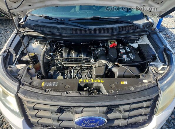 1FM5K8AR3GGD31521 2016 FORD EXPLORER White Vista del compartimento del motor