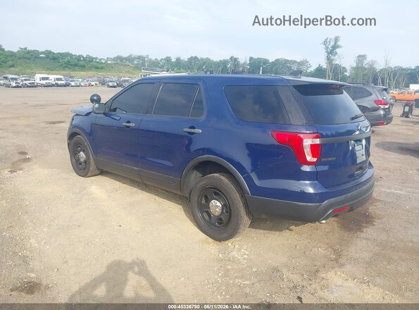1FM5K8AR3HGD67078 2017 FORD UTILITY POLICE INTERCEPTOR Dark Blue Задня ліва чверть