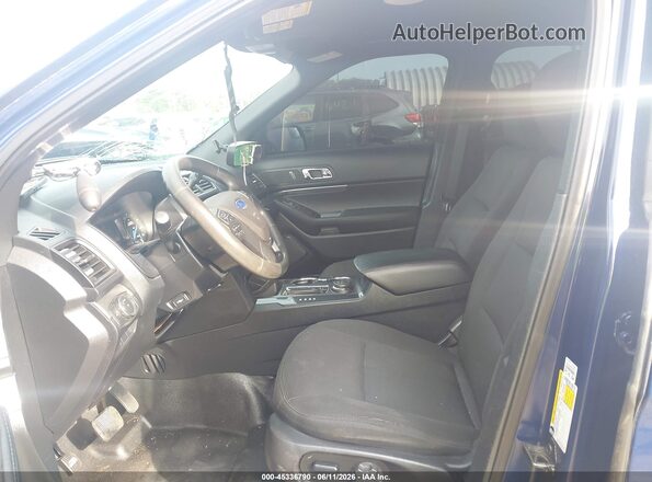 1FM5K8AR3HGD67078 2017 FORD UTILITY POLICE INTERCEPTOR Dark Blue Вид салону спереду