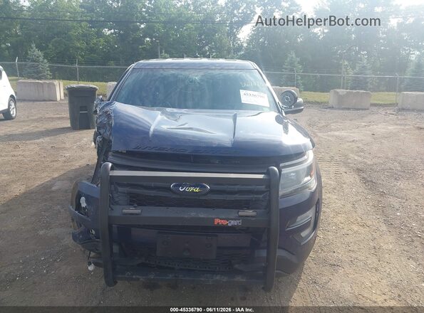 1FM5K8AR3HGD67078 2017 FORD UTILITY POLICE INTERCEPTOR Dark Blue Вид щитка приладів