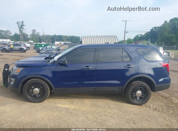 1FM5K8AR3HGD67078 2017 FORD UTILITY POLICE INTERCEPTOR Dark Blue Панорамний вид салону 360°