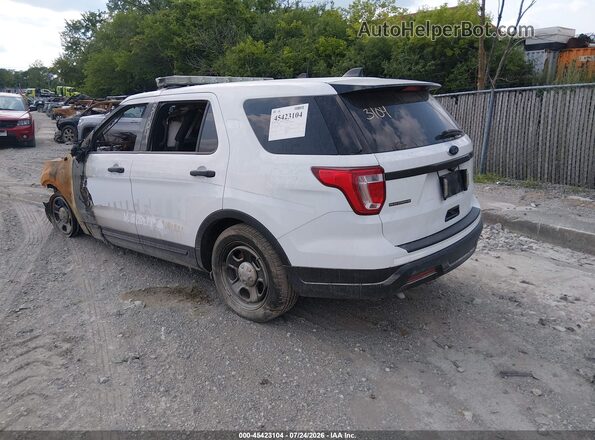 1FM5K8AR4JGA44129 2018 FORD POLICE INTERCEPTOR White Rear left