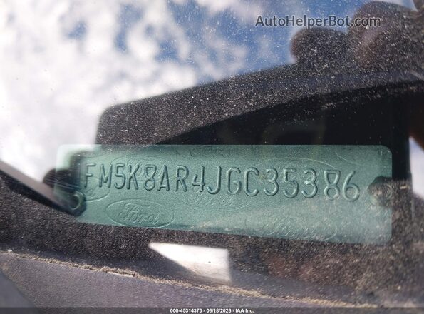 1FM5K8AR4JGC35386 2018 FORD POLICE INTERCEPTOR Black Շարժիչի բաժամունքի տեսք