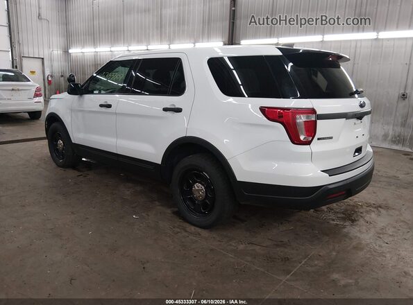 1FM5K8AR5JGA73204 2018 FORD POLICE INTERCEPTOR White უკანა მარცხენა