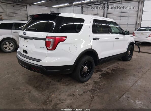 1FM5K8AR5JGA73204 2018 FORD POLICE INTERCEPTOR White უკანა მარჯვენა