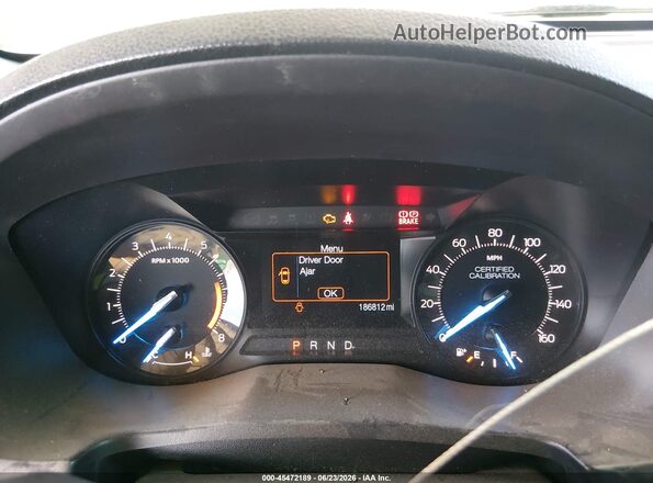 1FM5K8AR6GGC08070 2016 FORD UTILITY POLICE INTERCEPTOR Black უკანა სავარძლების ხედი