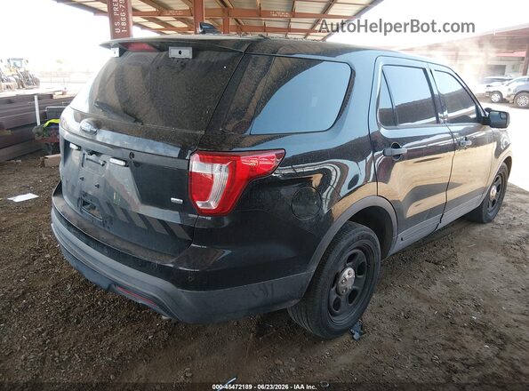 1FM5K8AR6GGC08070 2016 FORD UTILITY POLICE INTERCEPTOR Black უკანა მარჯვენა