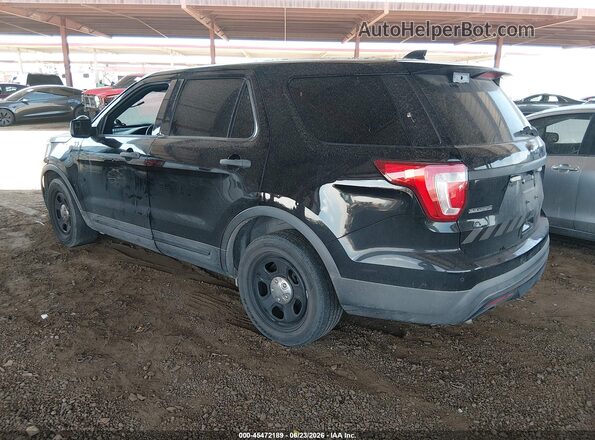 1FM5K8AR6GGC08070 2016 FORD UTILITY POLICE INTERCEPTOR Black უკანა მარცხენა