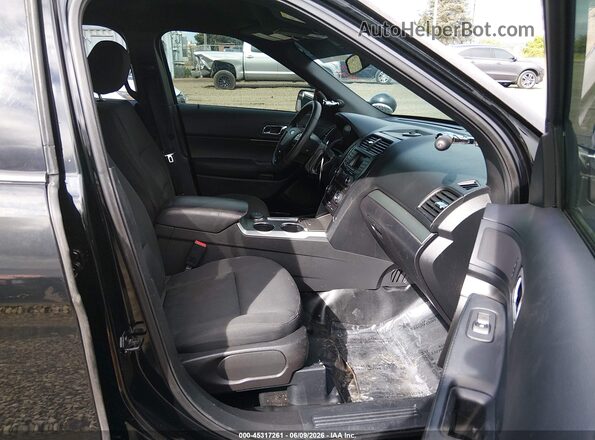 1FM5K8AR6HGD07358 2017 FORD UTILITY POLICE INTERCEPTOR Black Вид салону спереду