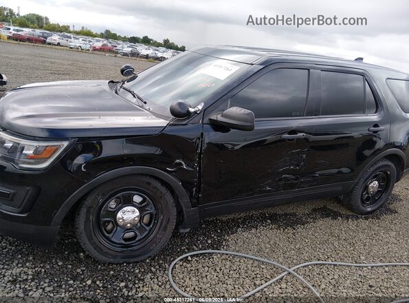 1FM5K8AR6HGD07358 2017 FORD UTILITY POLICE INTERCEPTOR Black Вид спереду