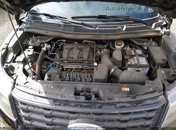 1FM5K8AR6HGD07358 2017 FORD UTILITY POLICE INTERCEPTOR Black Вид ззаду