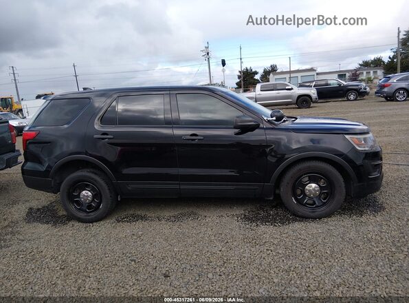 1FM5K8AR6HGD07358 2017 FORD UTILITY POLICE INTERCEPTOR Black Вид задньої частини салону