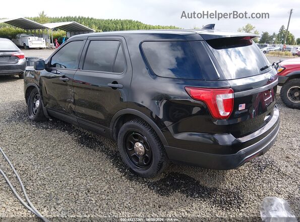 1FM5K8AR6HGD07358 2017 FORD UTILITY POLICE INTERCEPTOR Black Задня ліва чверть