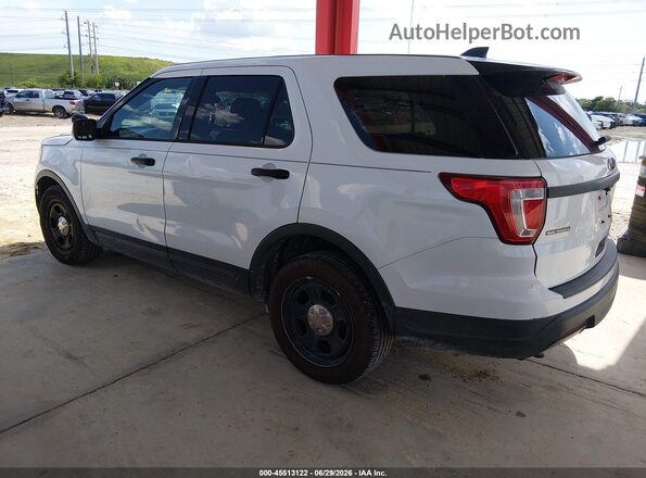 1FM5K8AR6JGC56563 2018 FORD POLICE INTERCEPTOR White Հետևի ձախ
