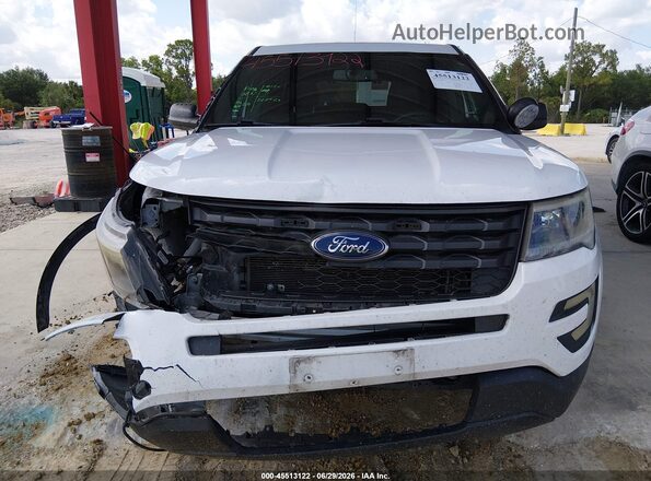 1FM5K8AR6JGC56563 2018 FORD POLICE INTERCEPTOR White Սալոնի հետևի տեսք