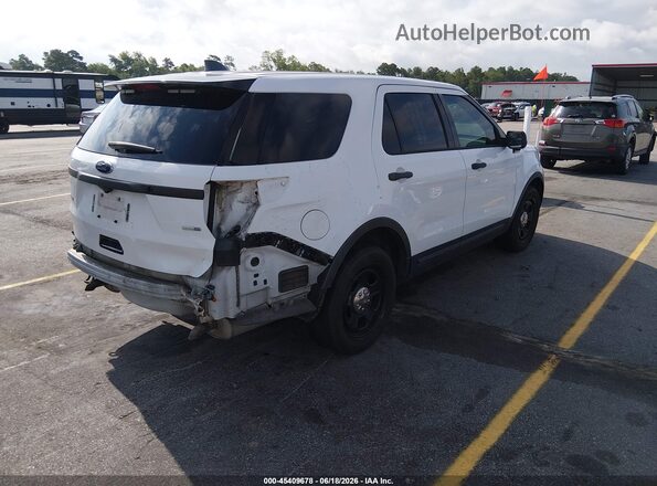 1FM5K8AR7JGA90523 2018 FORD POLICE INTERCEPTOR White Tył prawy