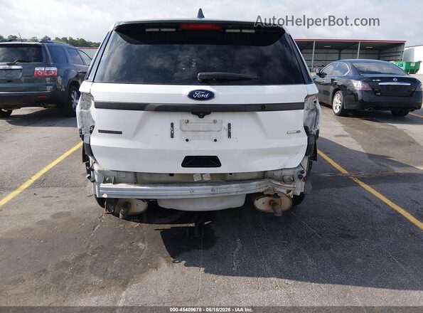 1FM5K8AR7JGA90523 2018 FORD POLICE INTERCEPTOR White Widok z przodu