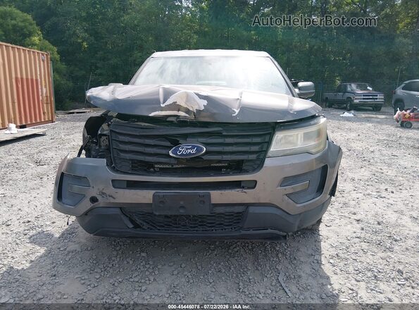 1FM5K8AR8GGC07650 2016 FORD UTILITY POLICE INTERCEPTOR Gray Vista del cuadro de instrumentos