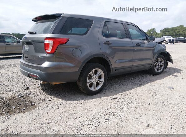 1FM5K8AR8GGC07650 2016 FORD UTILITY POLICE INTERCEPTOR Gray Trasero derecho