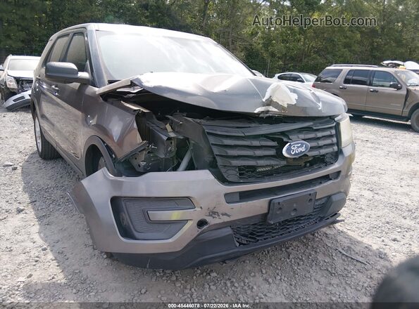 1FM5K8AR8GGC07650 2016 FORD UTILITY POLICE INTERCEPTOR Gray Vista frontal