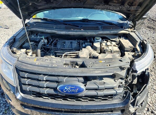 1FM5K8AR8JGC17490 2018 FORD EXPLORER Black Սալոնի հետևի տեսք