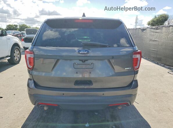 1FM5K8AR9GGC41810 2016 FORD EXPLORER Gray Вид ззаду