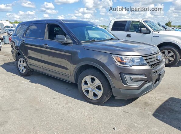 1FM5K8AR9GGC41810 2016 FORD EXPLORER Gray Передня права чверть