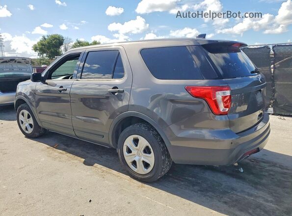 1FM5K8AR9GGC41810 2016 FORD EXPLORER Gray Задня ліва чверть