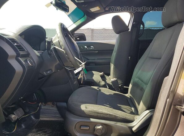 1FM5K8AR9GGC41810 2016 FORD EXPLORER Gray Вид салону спереду