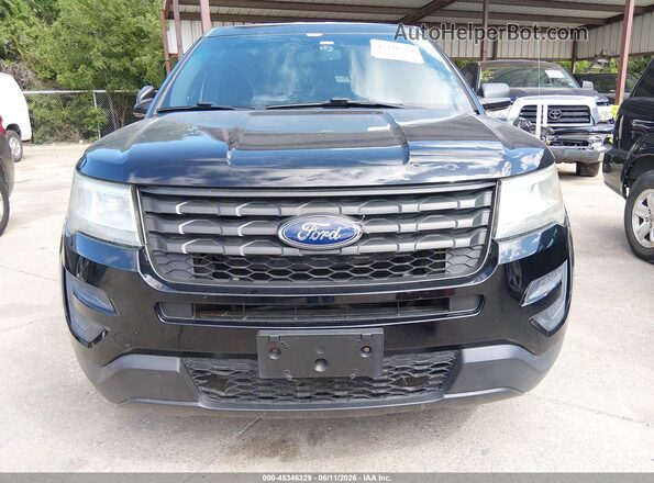 1FM5K8ARXGGD16448 2016 FORD UTILITY POLICE INTERCEPTOR Black წინა ხედი