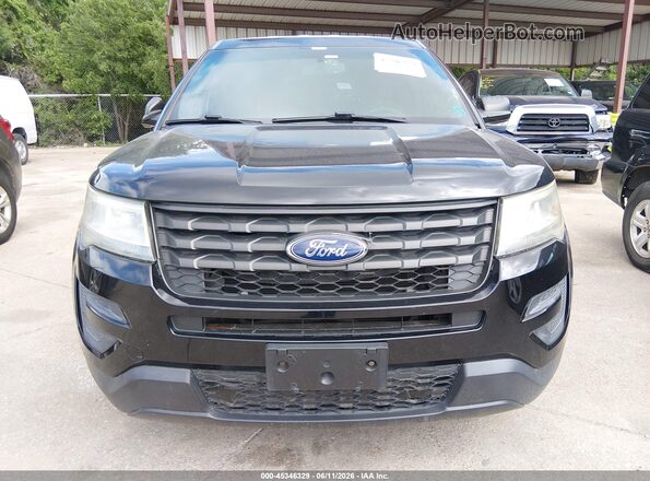 1FM5K8ARXGGD16448 2016 FORD UTILITY POLICE INTERCEPTOR Black ხელსაწყოთა პანელის ხედი