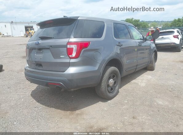 1FM5K8ARXHGC41333 2017 FORD UTILITY POLICE INTERCEPTOR Gray Rear right