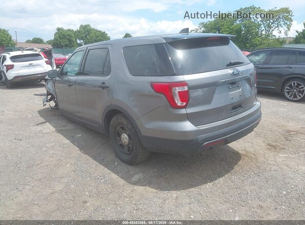 1FM5K8ARXHGC41333 2017 FORD UTILITY POLICE INTERCEPTOR Gray Rear left
