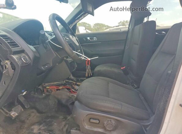 1FM5K8AT6KGA52861 2019 FORD EXPLORER White წინა სალონის ხედი