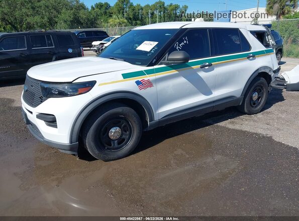1FM5K8AW7LGC13486 2020 FORD POLICE INTERCEPTOR White Front left