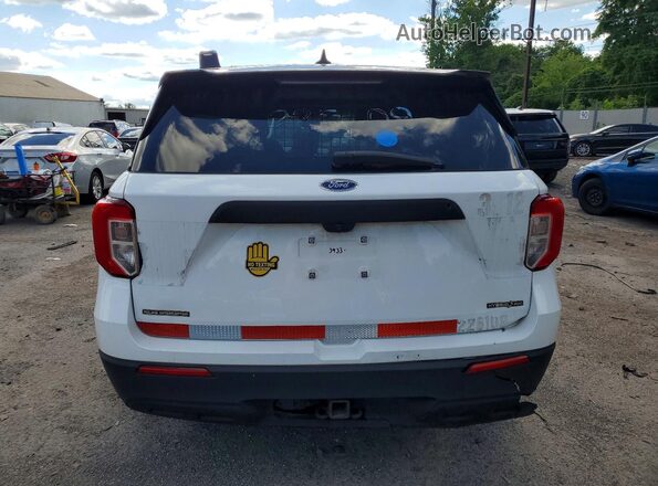 1FM5K8AWXNNA03933 2022 FORD EXPLORER White Вид ззаду