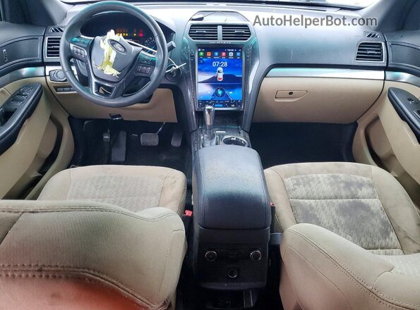 1FM5K8B81GGC63046 2016 FORD EXPLORER Белый Вид панели приборов