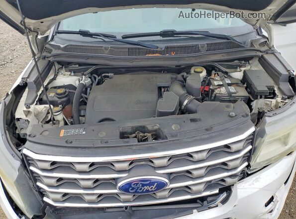 1FM5K8B81GGC63046 2016 FORD EXPLORER Белый Вид подкапотного пространства