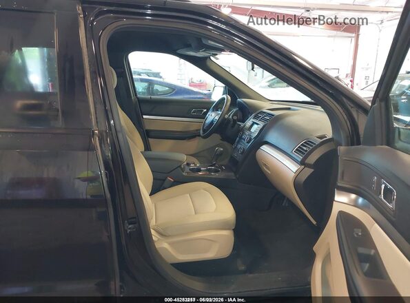 1FM5K8B81HGC91883 2017 FORD EXPLORER Black წინა სალონის ხედი