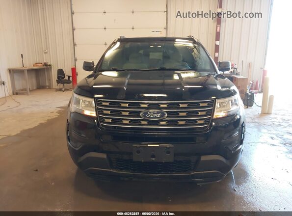 1FM5K8B81HGC91883 2017 FORD EXPLORER Black წინა ხედი