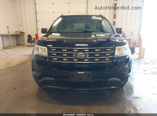 1FM5K8B81HGC91883 2017 FORD EXPLORER Black ხელსაწყოთა პანელის ხედი