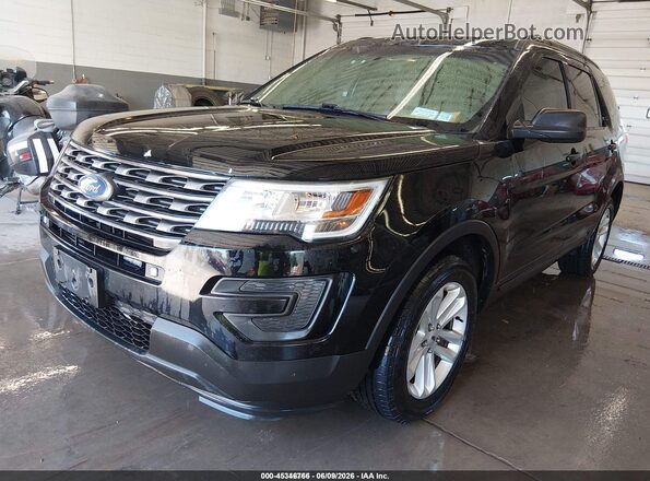 1FM5K8B82HGD15009 2017 FORD EXPLORER Black Vista tres cuartos delantera izquierda