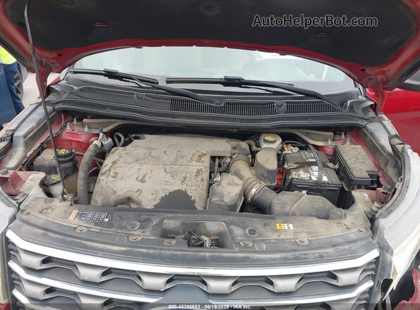 1FM5K8B82HGE29074 2017 FORD EXPLORER Red Вид ззаду