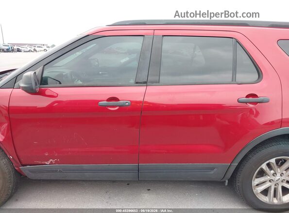 1FM5K8B82HGE29074 2017 FORD EXPLORER Red Панорамний вид салону 360°