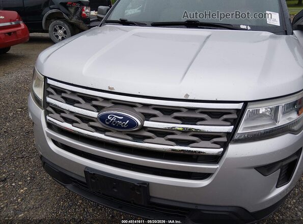 1FM5K8B82JGC45176 2018 FORD EXPLORER Silver Vista frontal